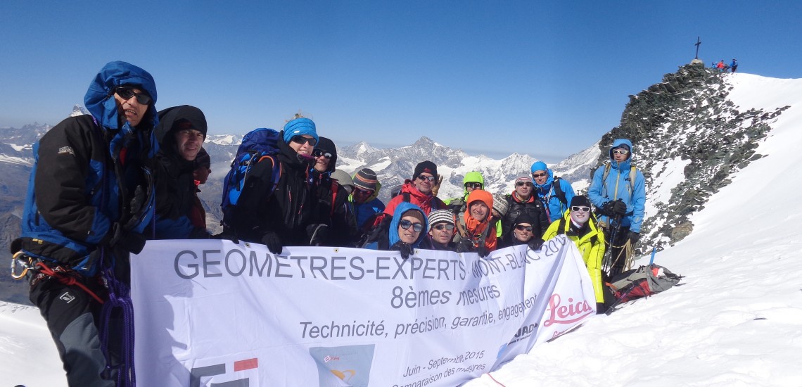 Mesure du Mont-Blanc 2015