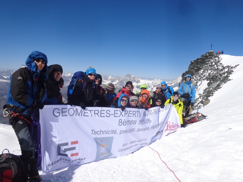 Mesure du Mont-Blanc 2015